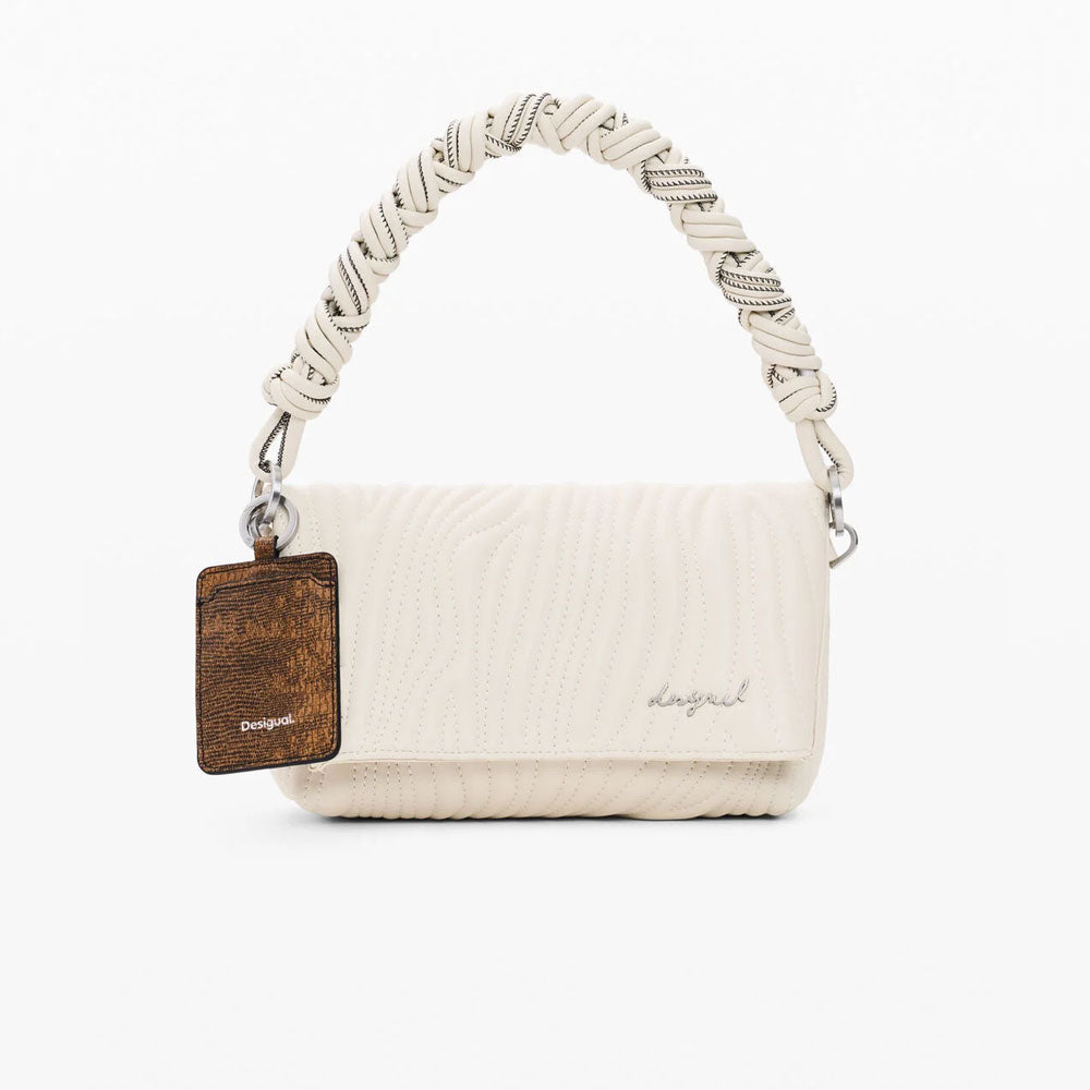 Desigual Borsa Media Incisa Colore Bianco