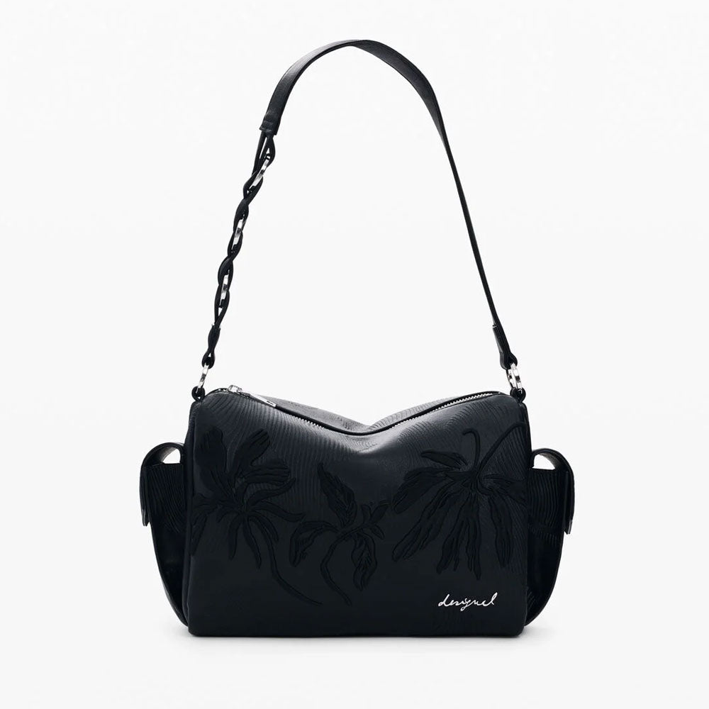 Desigual Borsa Media Ricami Charms Colore Nero