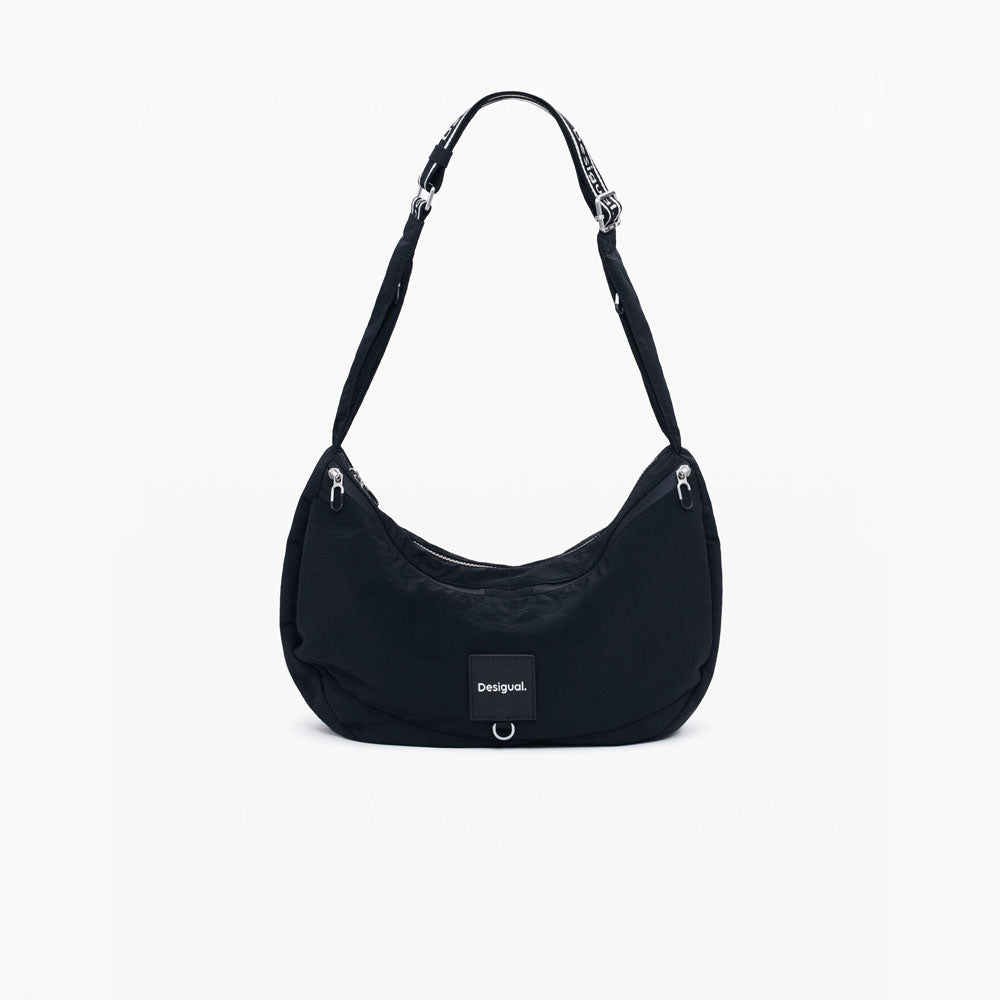 Desigual Borsa da Viaggio Media in Nylon Colore Nero