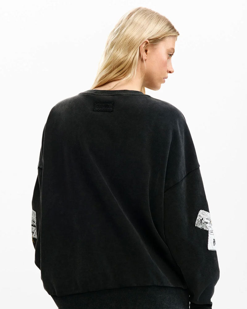 Desigual Felpa Mickey e Minnie Mouse Colore Nero