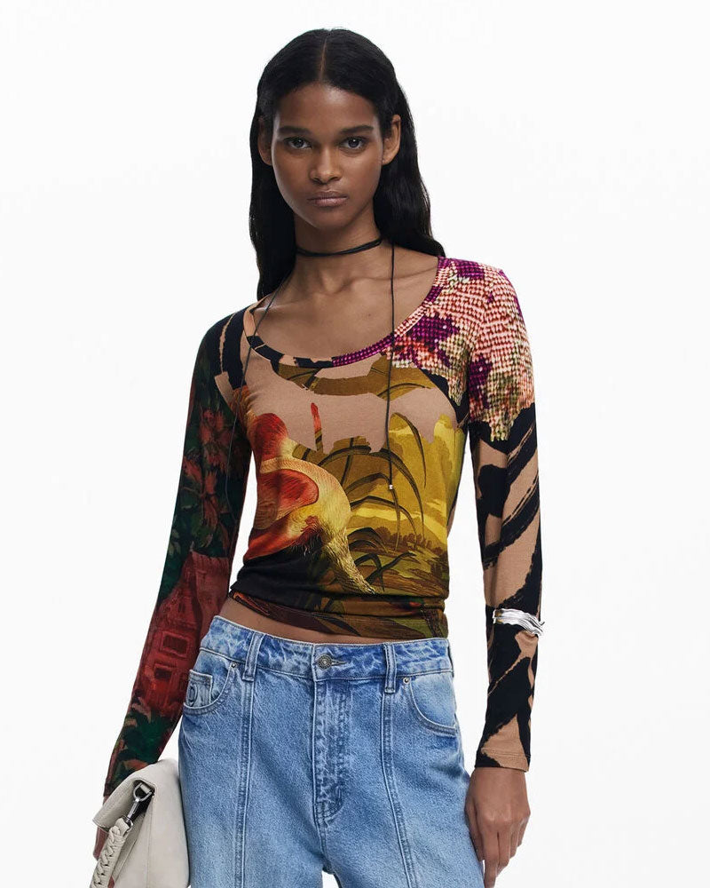 Desigual Maglietta By Mr. Christian Delacroix Multicolore