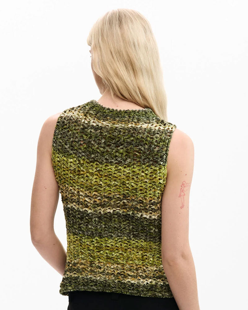 Desigual Maglietta Crochet Colore Verde