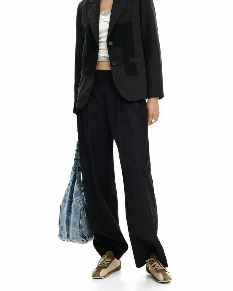 Desigual Pantalone Lungo a Pinocchietto Colore Nero