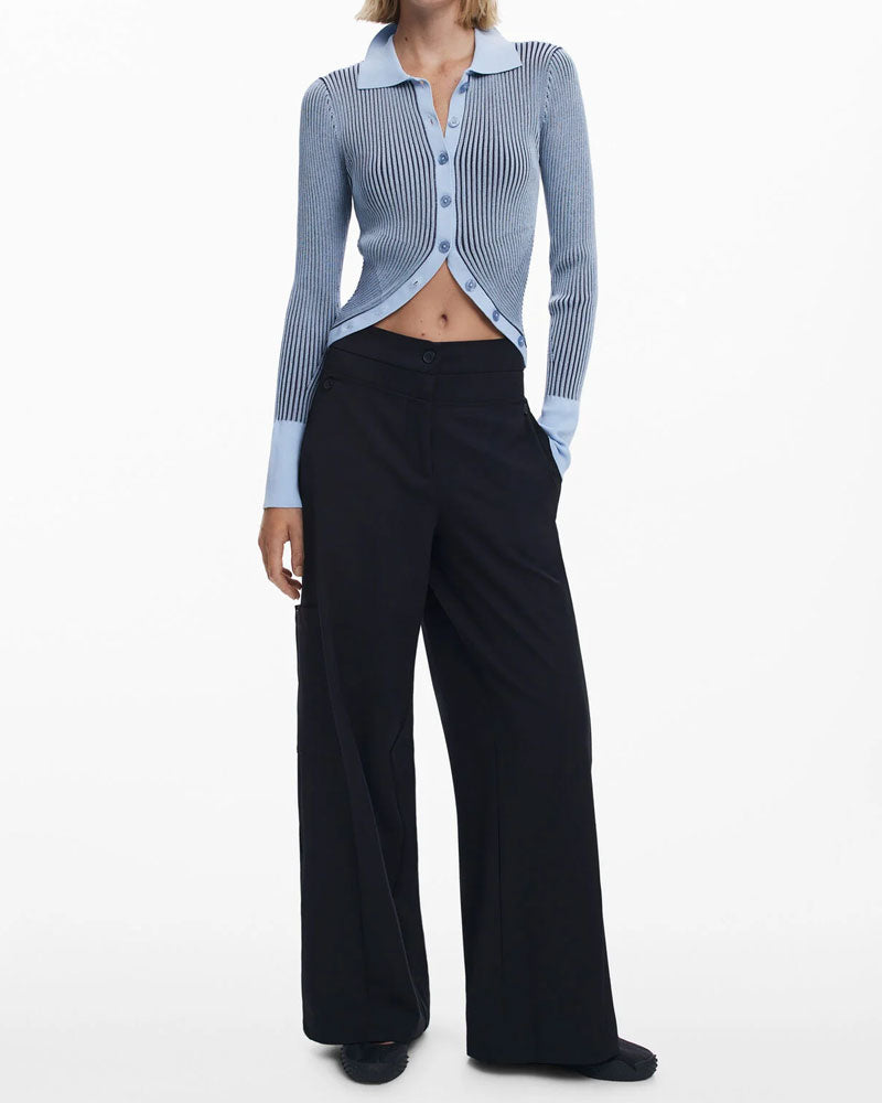 Desigual Pantaloni Sartoriali Balloon da Donna Colore Nero