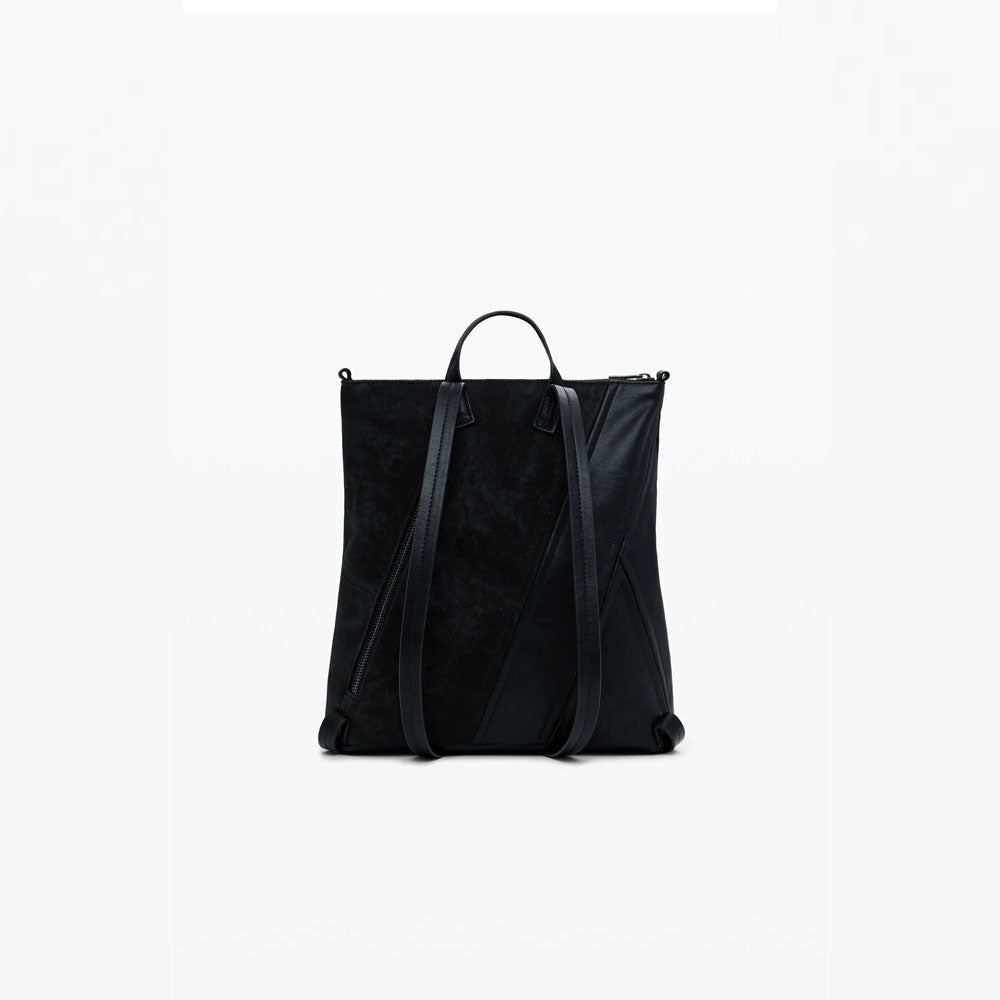 Desigual Zaino Effetto Pelle Corsetto Piccolo da Donna Colore Nero