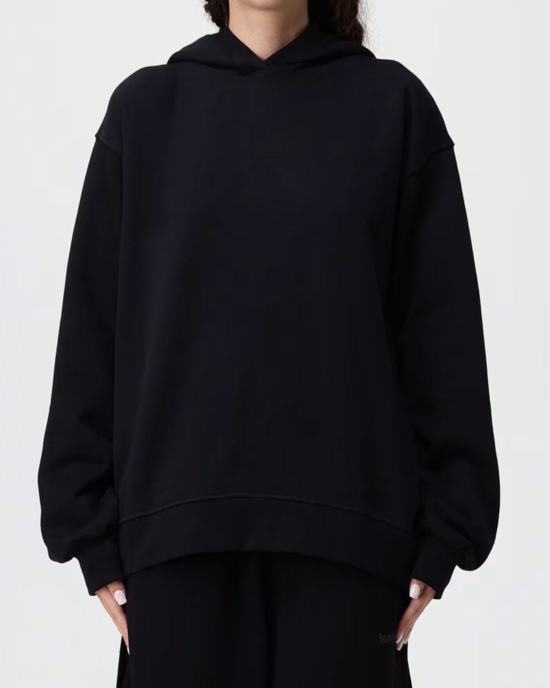 Disclaimer Felpa con Cappuccio in Cotone da Donna Colore Nero