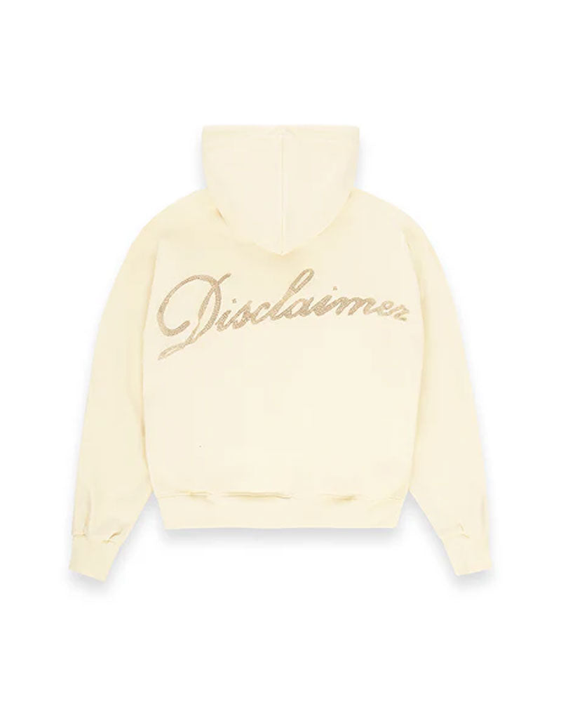 Disclaimer Felpa con Stampa da Donna Colore Latte