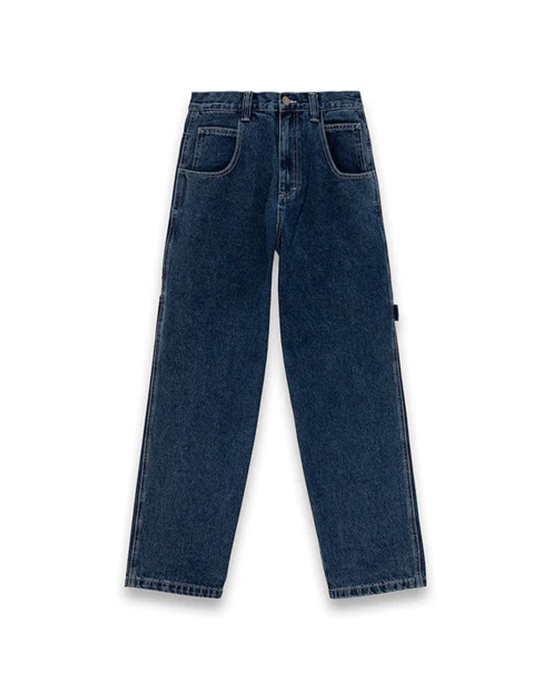 Disclaimer Jeans con Stampa sul Retro da Uomo Colore Blu