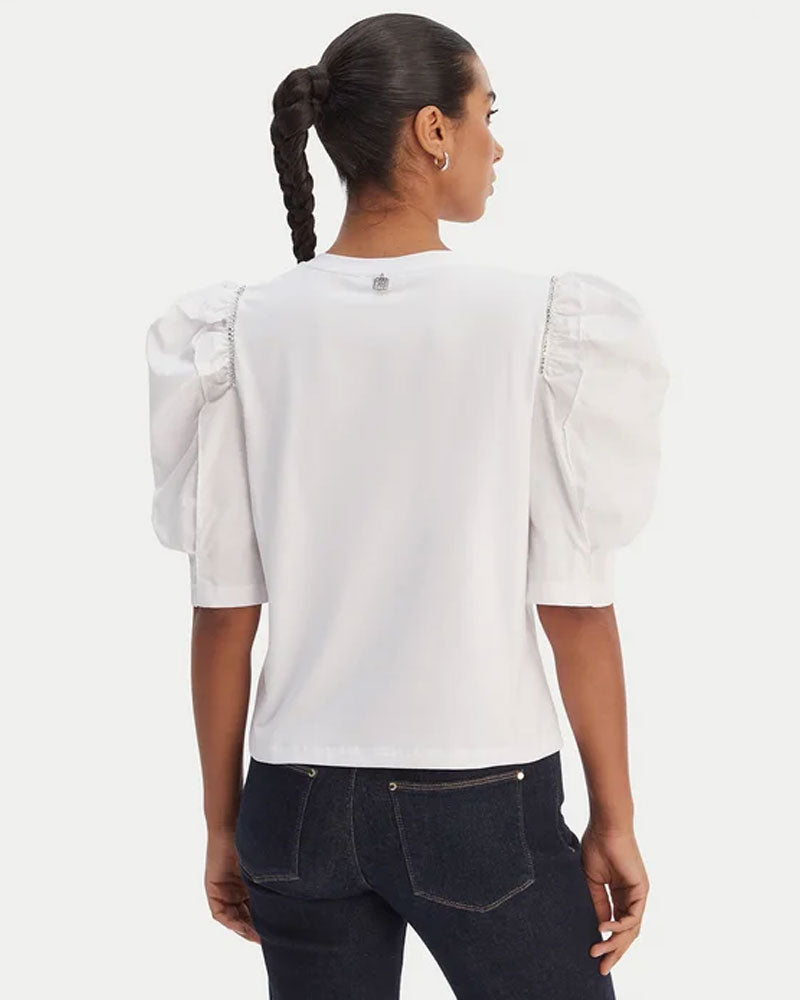 Fracomina T-Shirt Regular in Jersey Colore Bianco