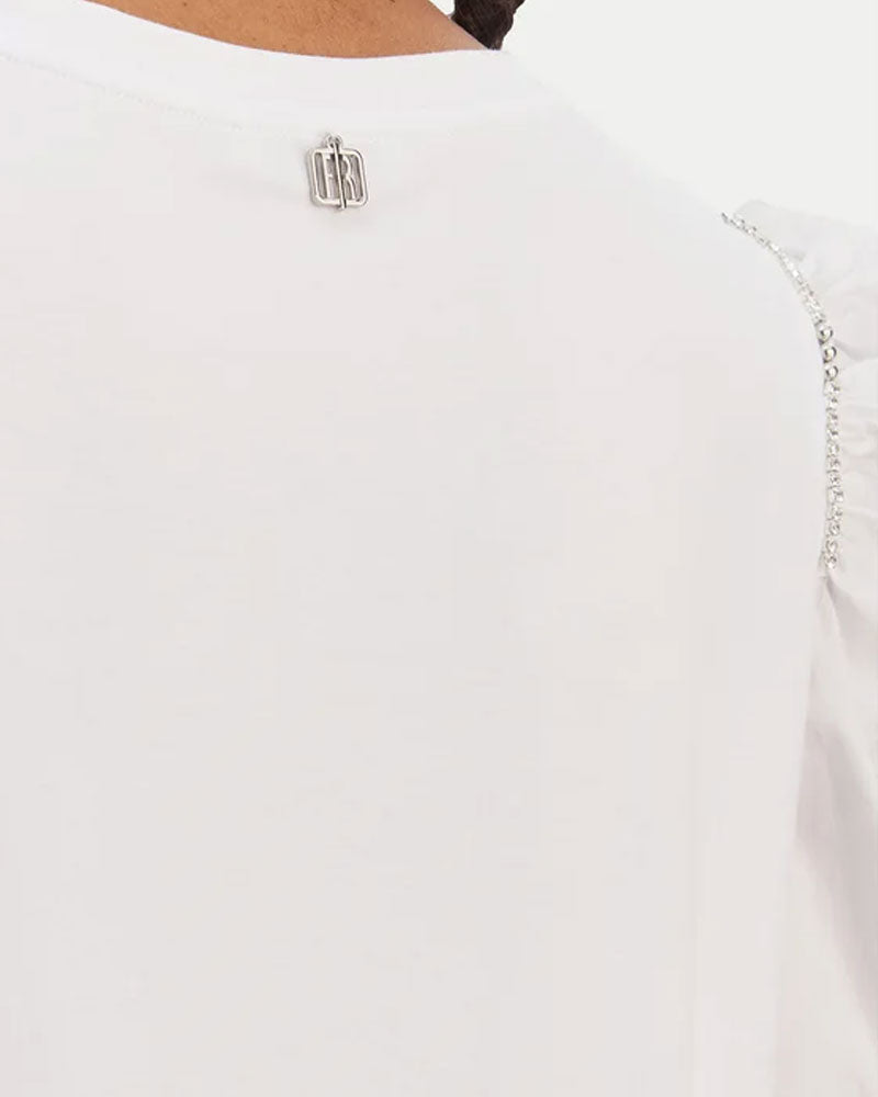 Fracomina T-Shirt Regular in Jersey Colore Bianco