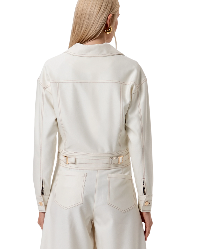 Fracomina Giacca Regular con Tasche Sul Petto Colore Bianco