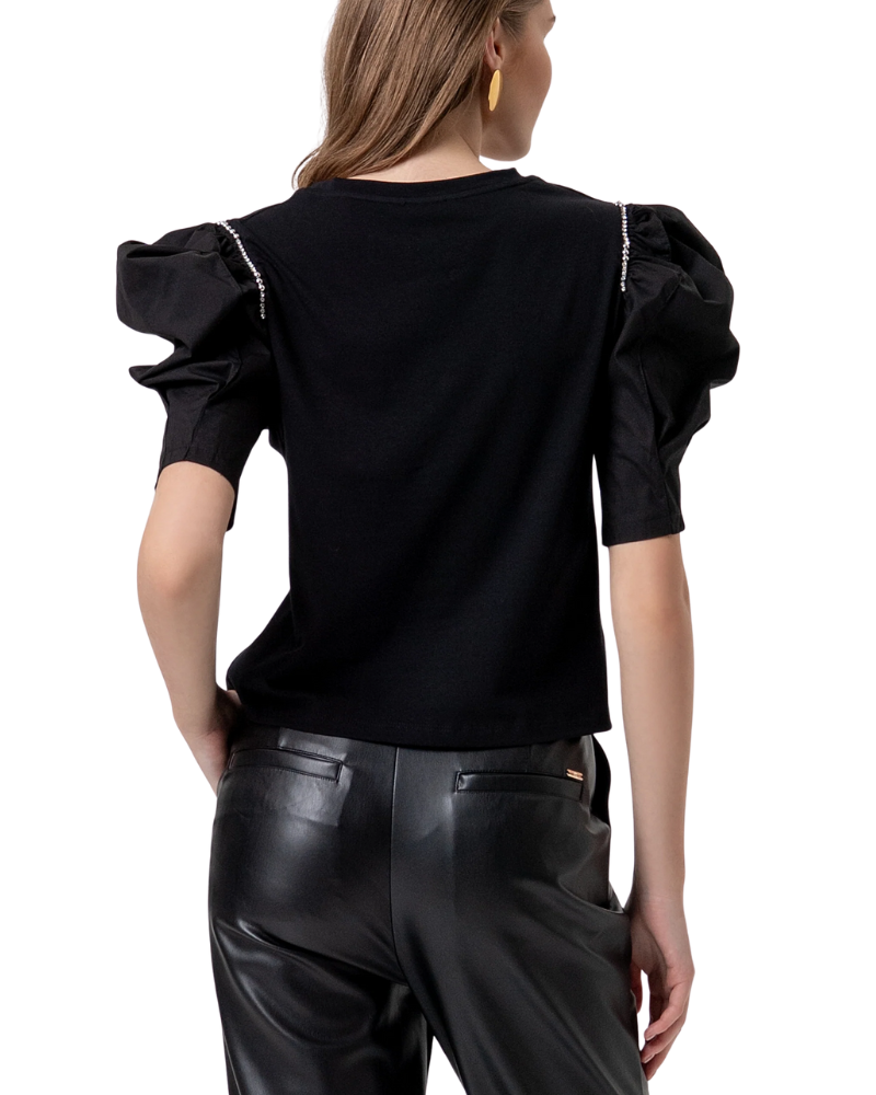 Fracomina T-shirt Regular in Jersey Colore Nero