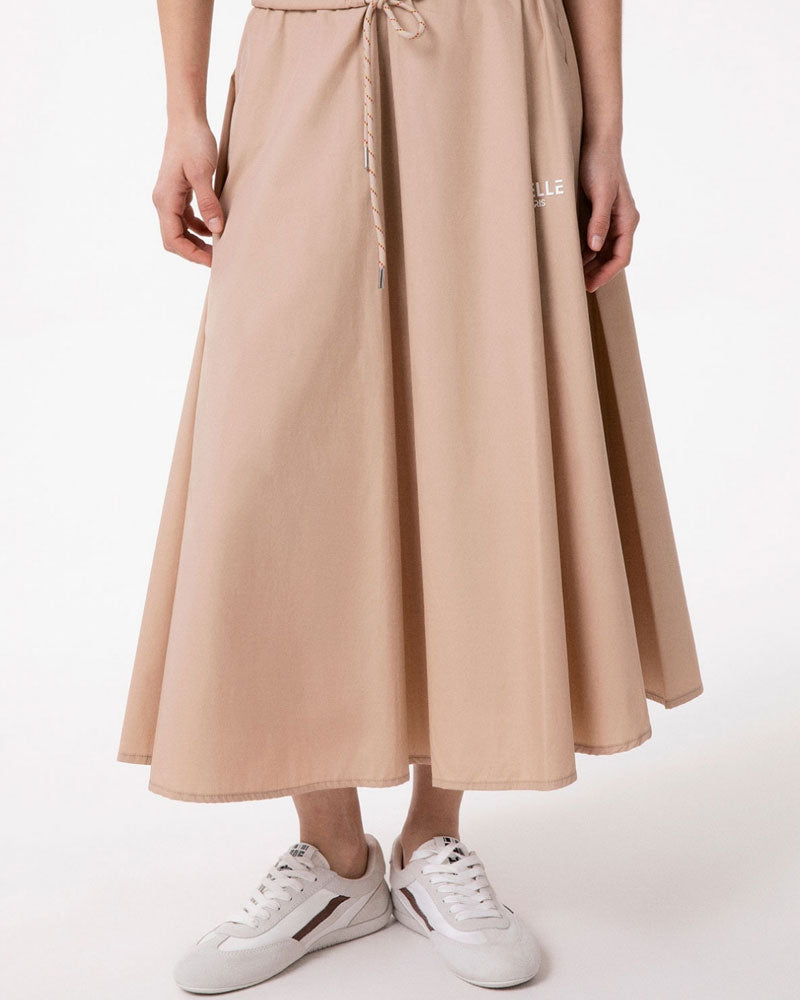 Gaelle Gonna Midi con Coulisse Laccio Trekking Colore Beige