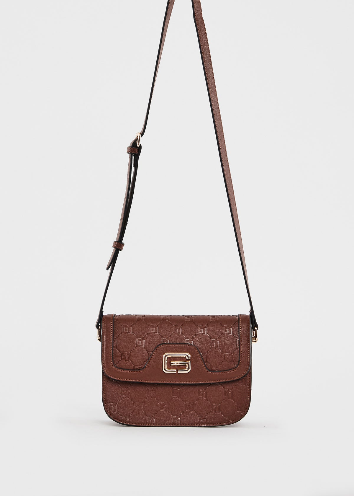 Gaudì Borsa a Tracolla con Monogram Colore Marrone