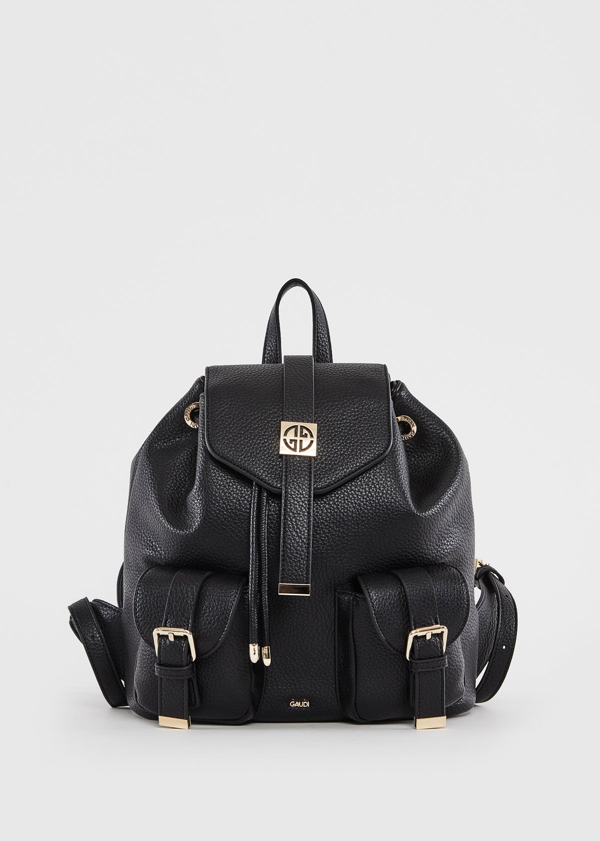 Gaudì Zaino con Tasche Frontali e Logo Colore Nero
