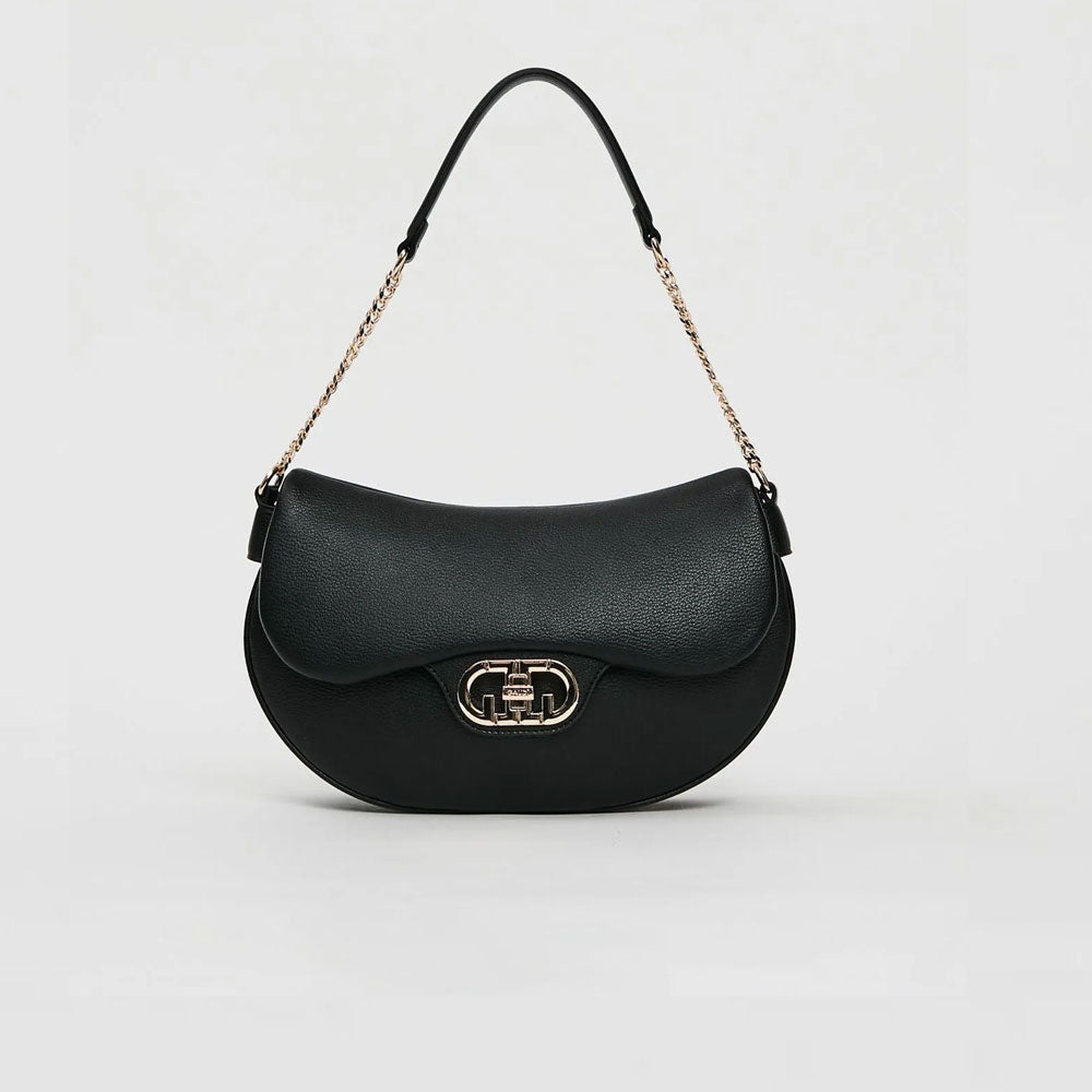 Gaudì Borsa Hobo con Logo in Similpelle Colore Nero