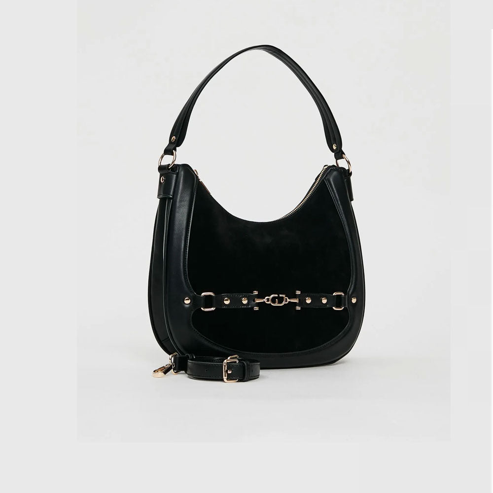 Gaudì Borsa Hobo in Suede Colore Nero