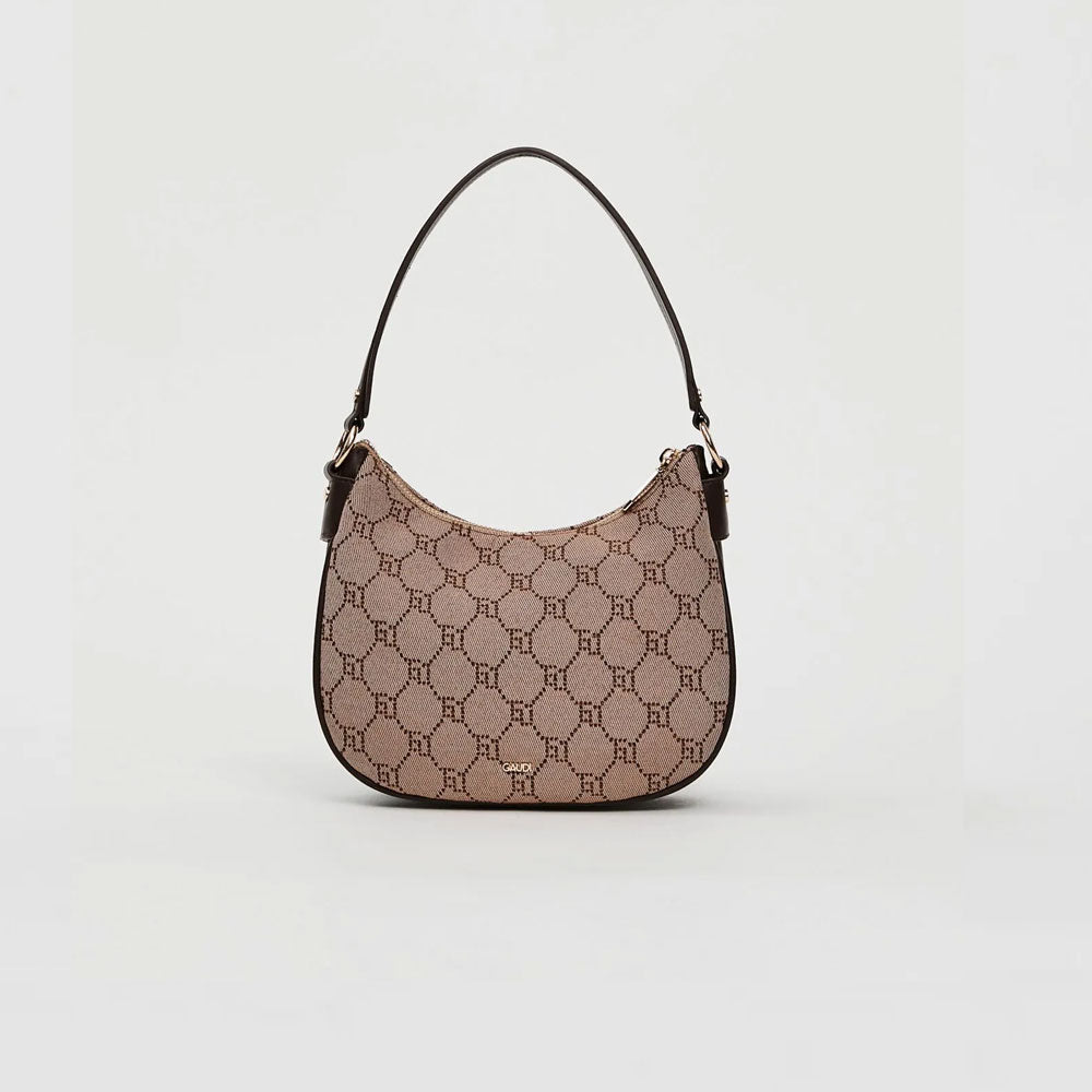 Gaudì Borsa Mini con Logo Jacquard Colore Tan
