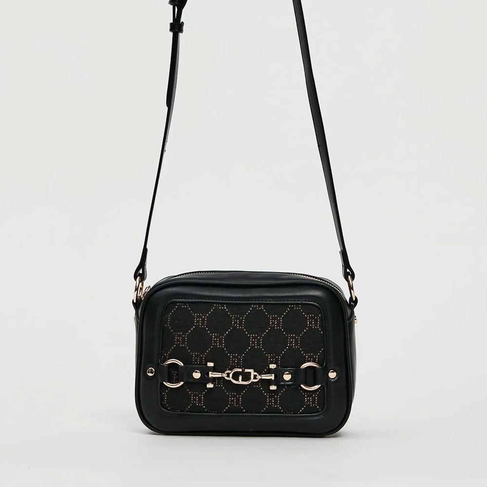 Gaudì Borsa Mini con Tracolla e Logo Colore Nero