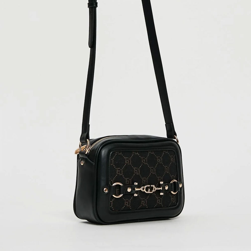 Gaudì Borsa Mini con Tracolla e Logo Colore Nero