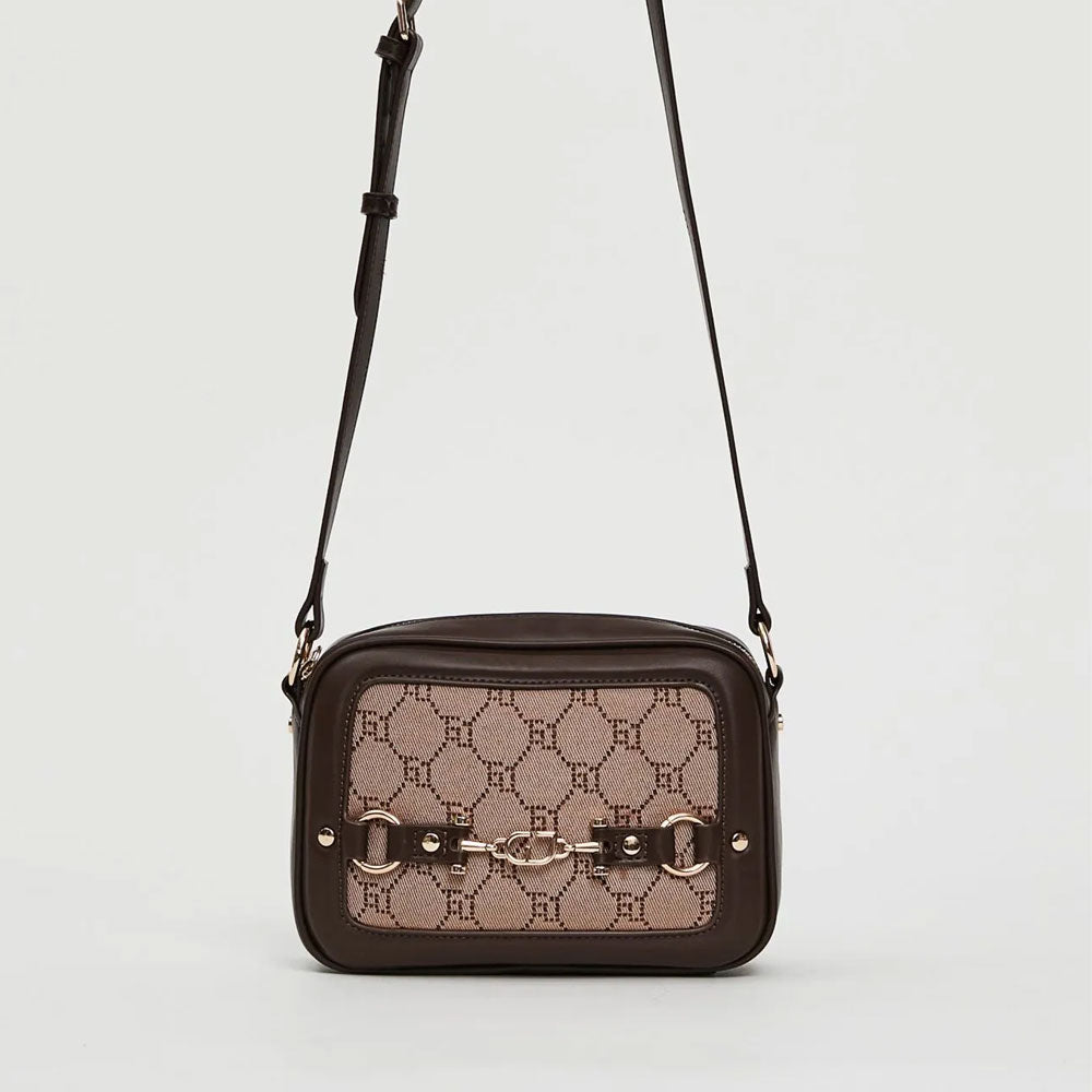 Gaudì Borsa Mini con Tracolla e Logo Colore Tan