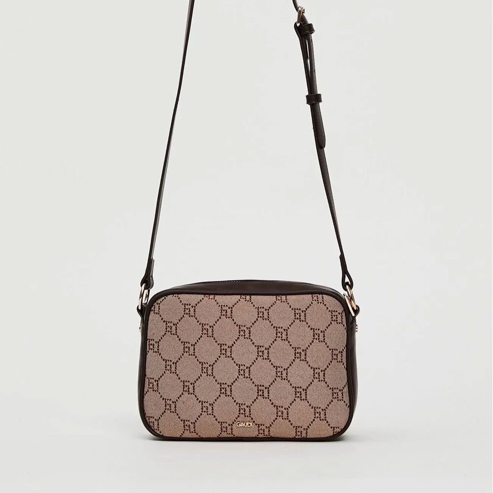 Gaudì Borsa Mini con Tracolla e Logo Colore Tan