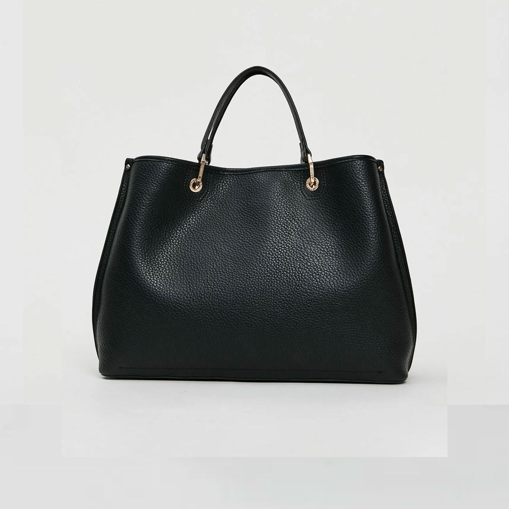 Gaudì Borsa Top Handle in Similpelle Large Colore Nero