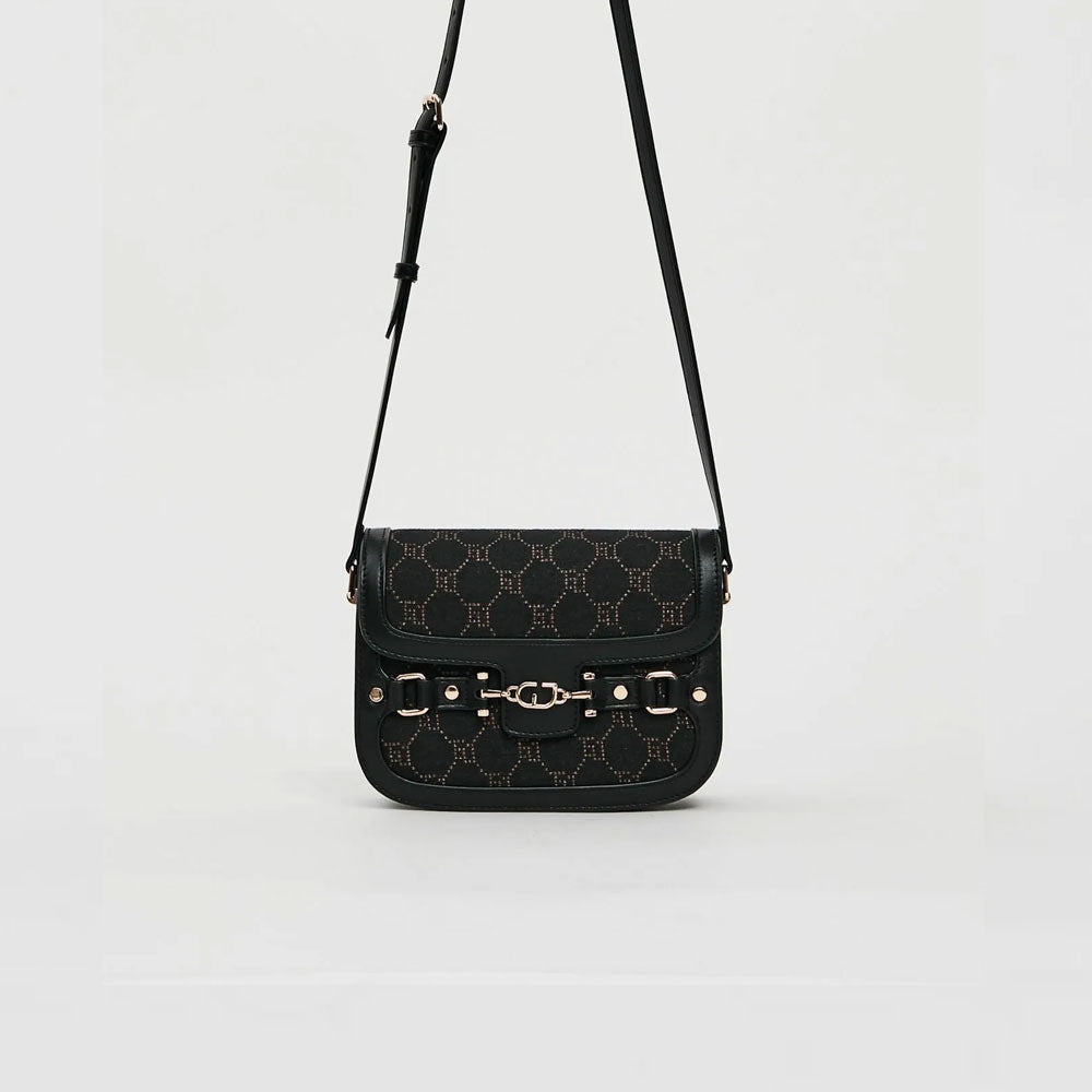 Gaudì Borsa con Logo e Tracolla Mini Colore Nero