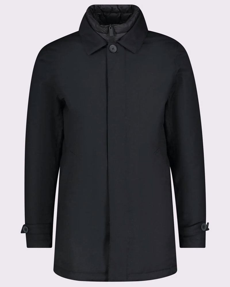 Gaudì Cappotto in Tessuto Tecnico da Uomo Colore Nero