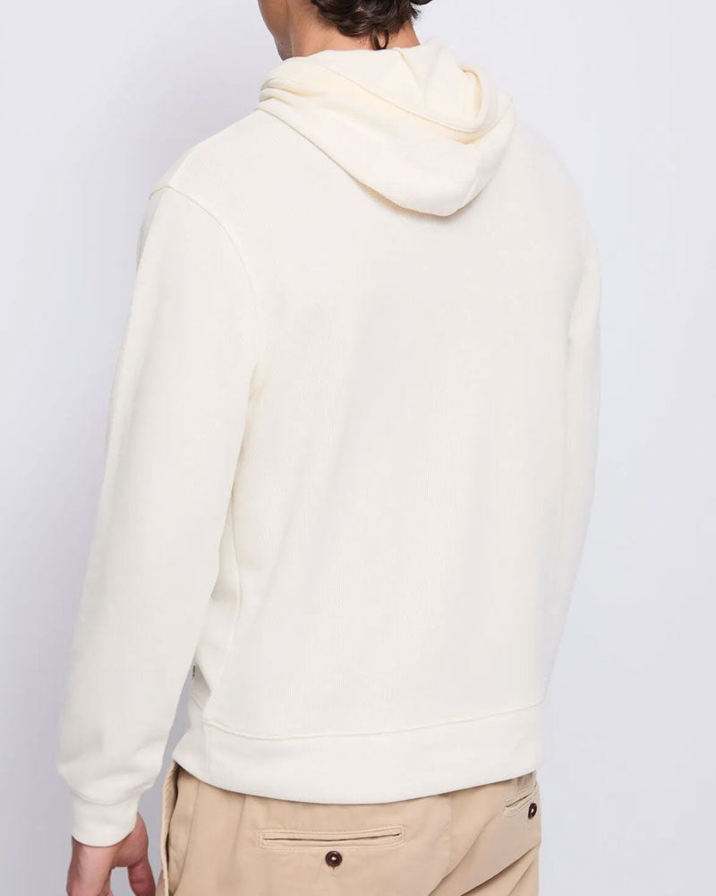 Gaudì Maglia in Cotone con Cappuccio da Uomo Colore Bianco