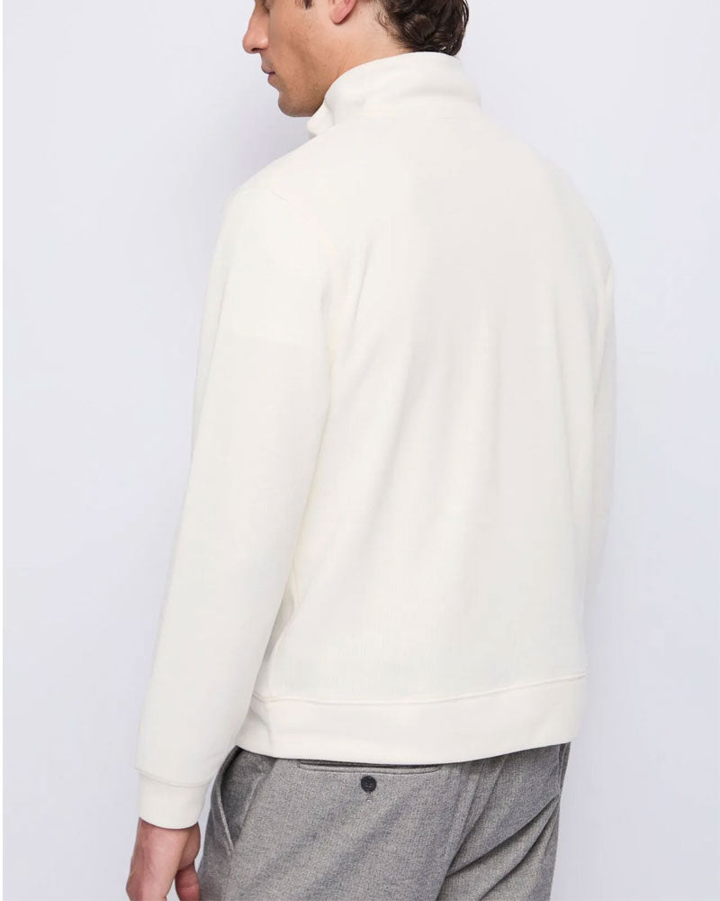 Gaudì Maglia in Cotone con Zip da Uomo Colore Beige