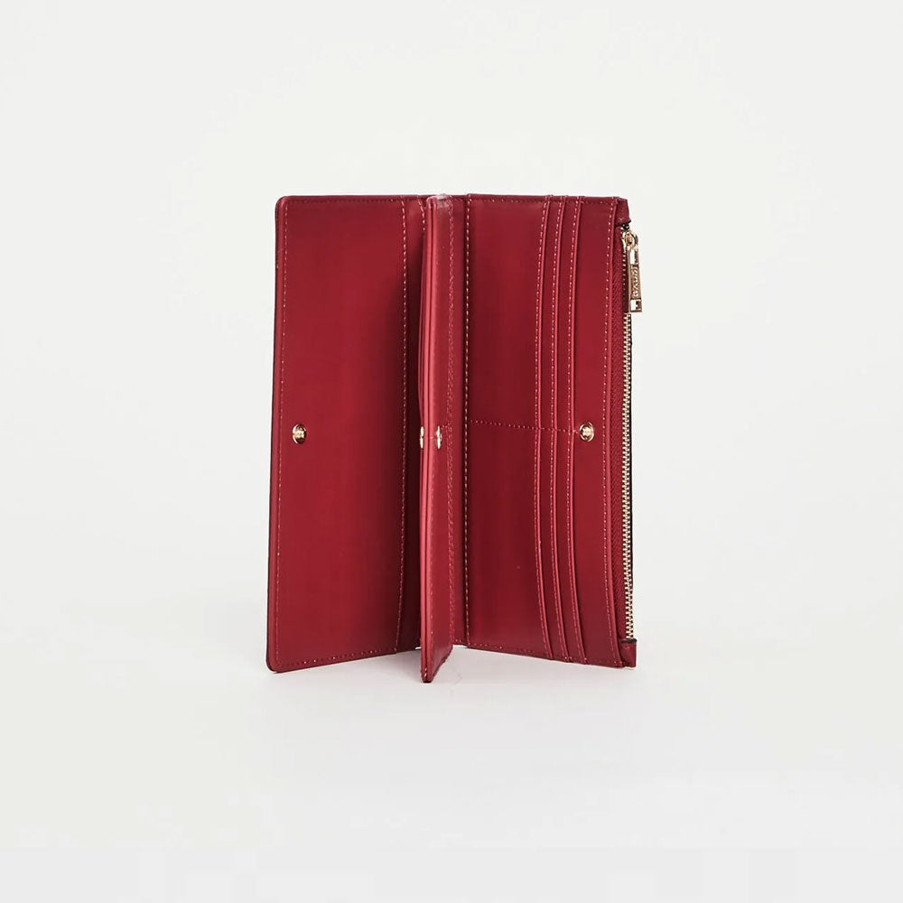 Gaudì Portafoglio Large con Borchie da Donna Colore Rosso
