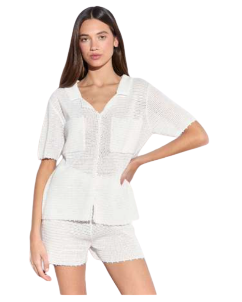 Glamours Camicia Colore Bianco