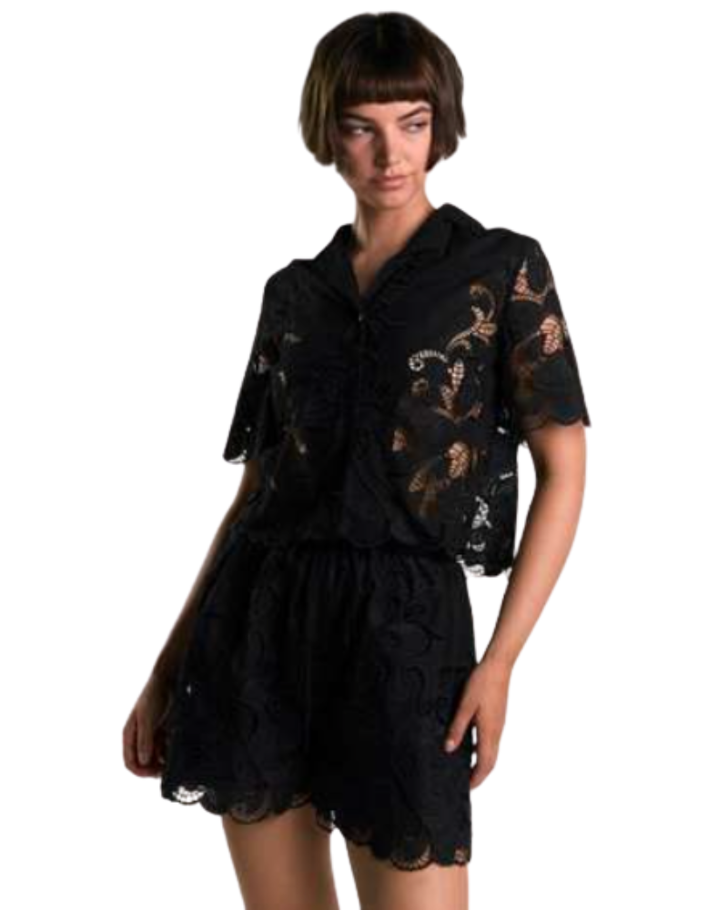 Glamours Shorts Colore Nero