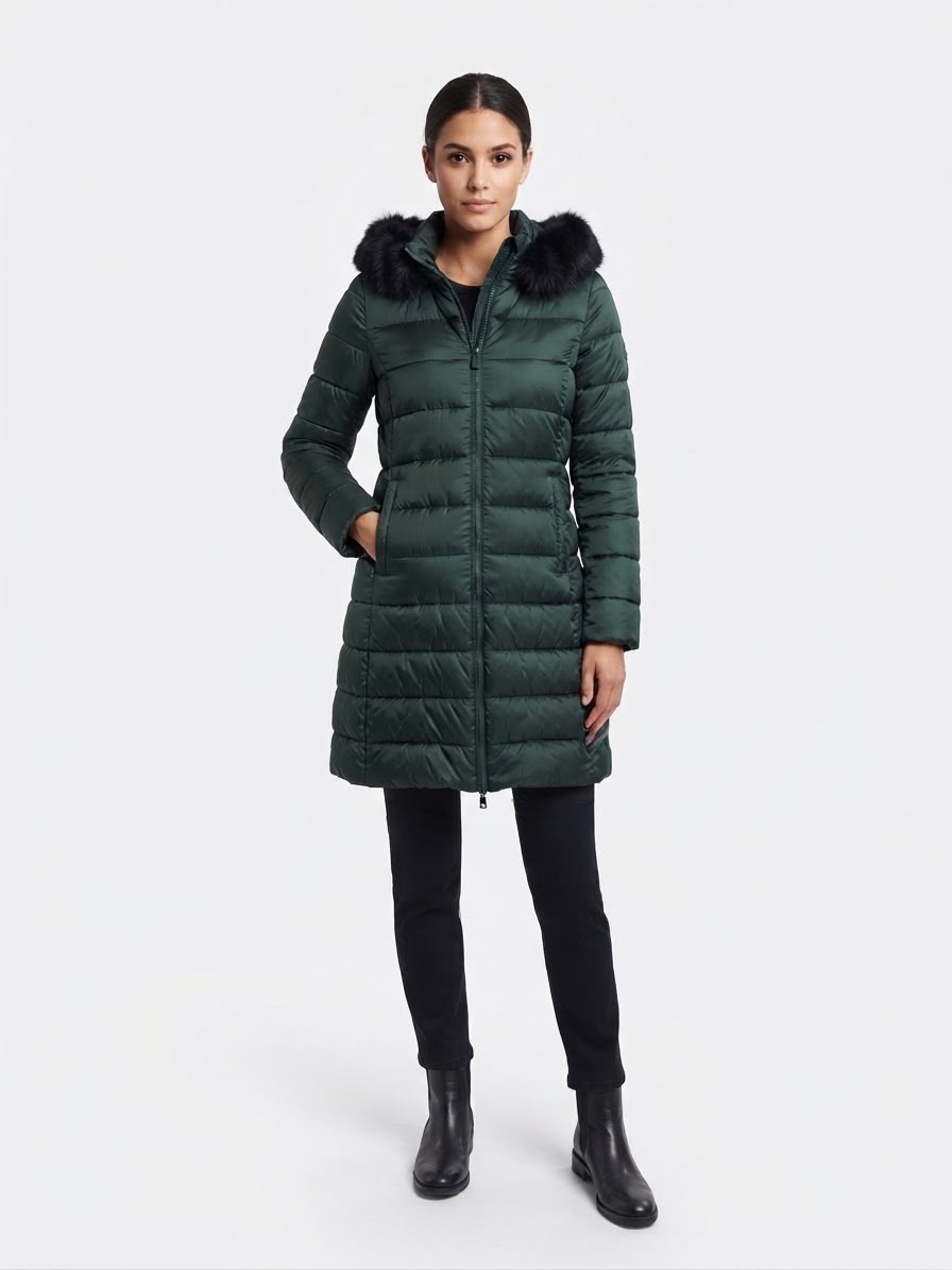 Grillo Sport Giubbino con Pelliccia Colore Verde