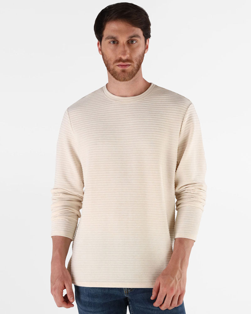 Guess Felpa Eco Arthur da Uomo Colore Panna