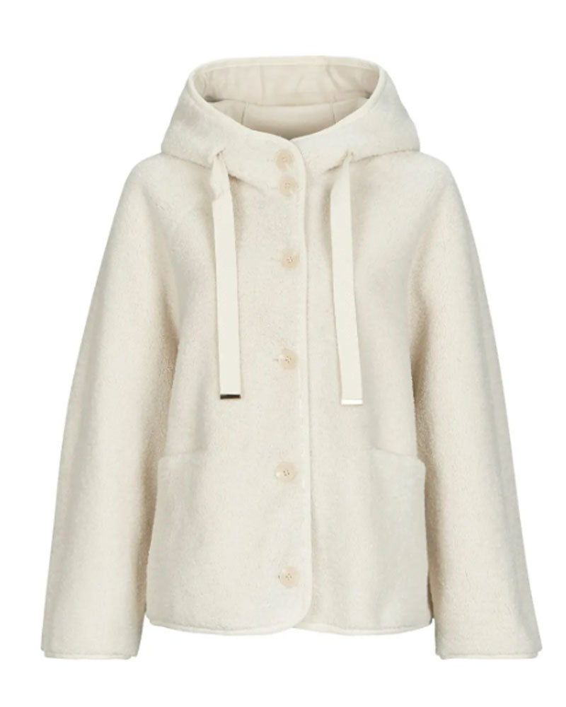 Guess Giacca Agnese con Cappuccio da Donna Colore Bianco