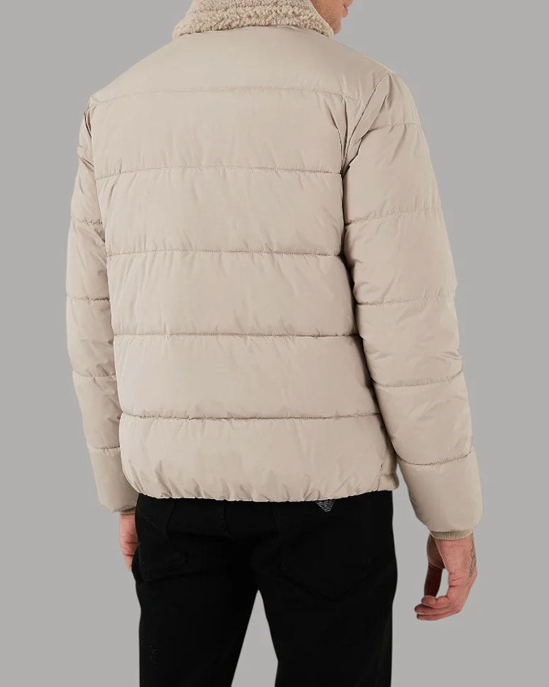 Guess Giacca Eco Montone da Uomo Colore Beige