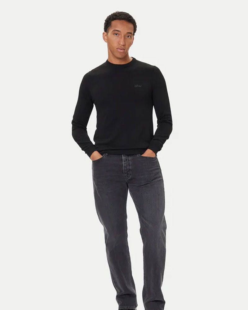 Guess Maglioncino con Logo da Uomo Colore Nero