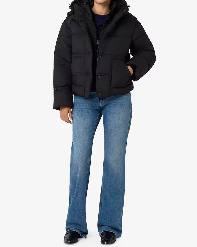 Guess Piumino Crop New Daisy da Donna Colore Nero