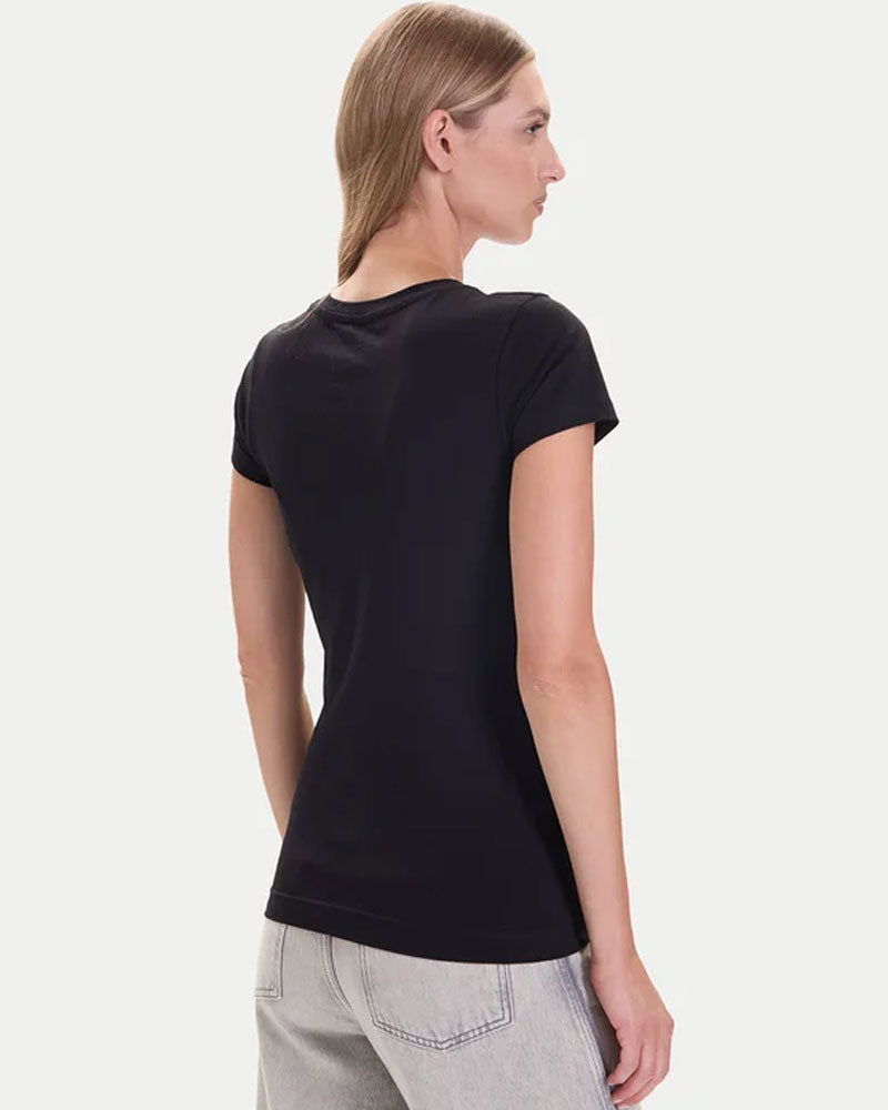 Guess T-Shirt con Stampa da Donna Colore Nero