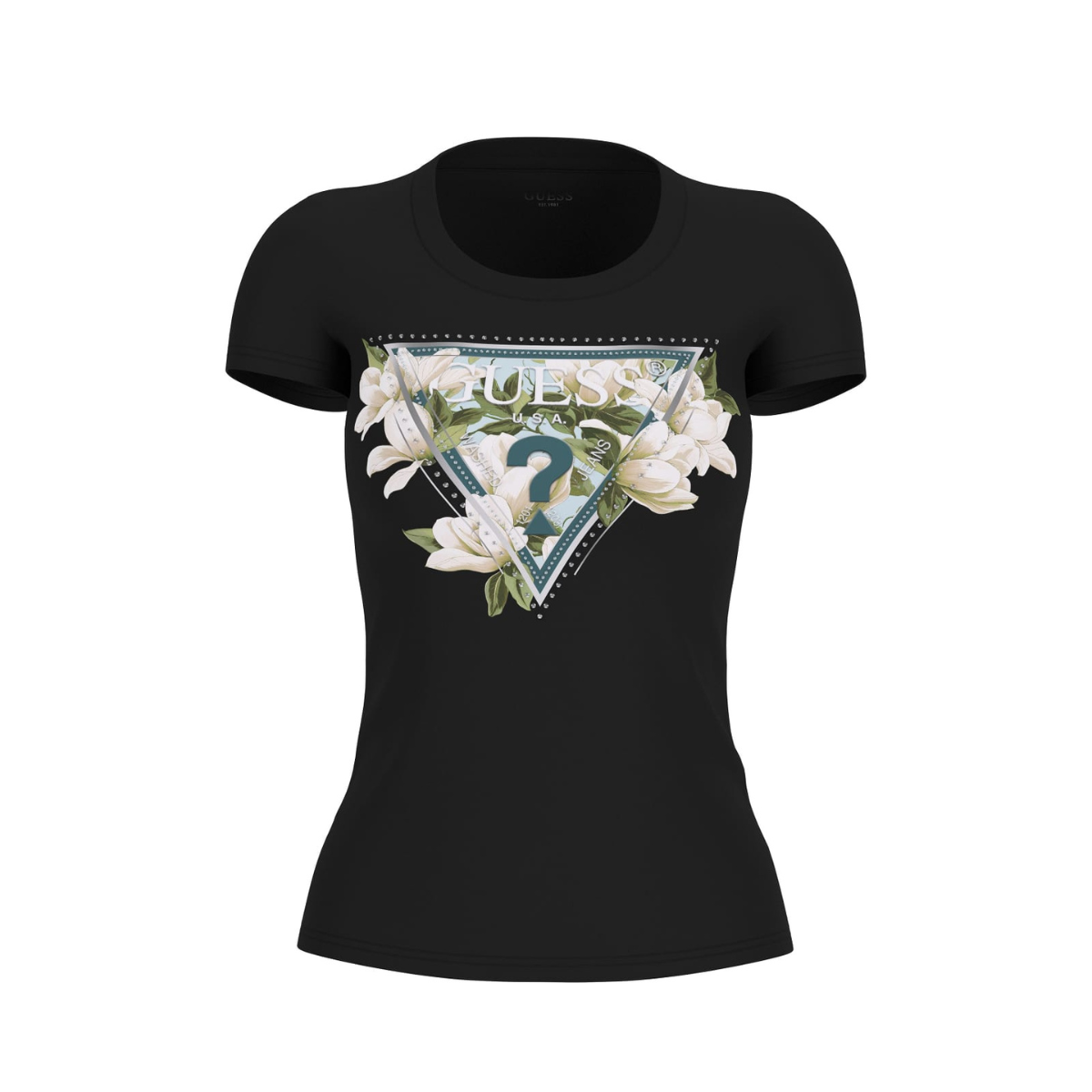 Guess T-Shirt Donna Colore Nero