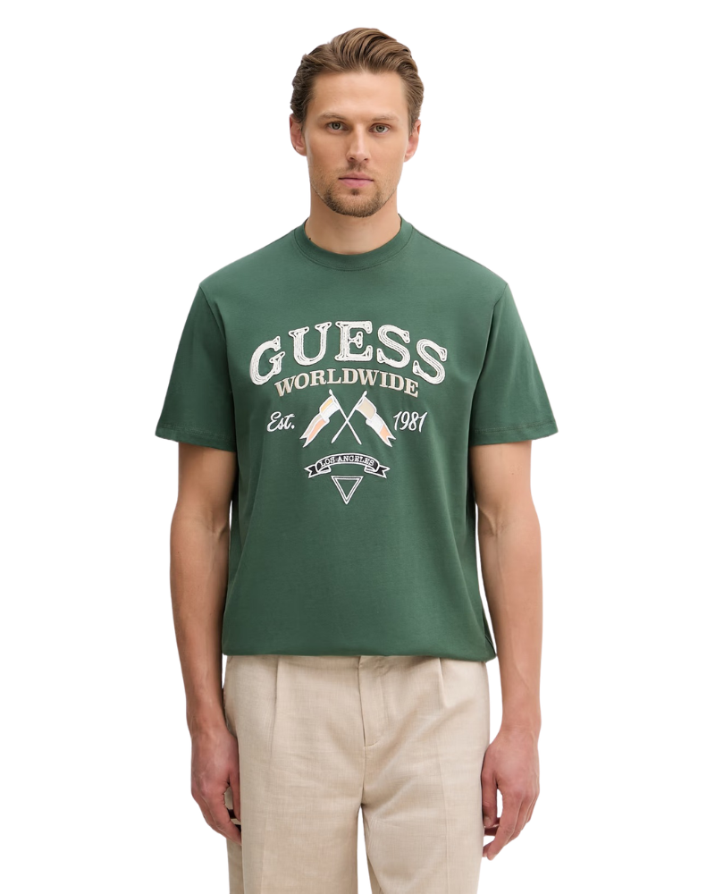 Guess T-Shirt Uomo Colore Verde