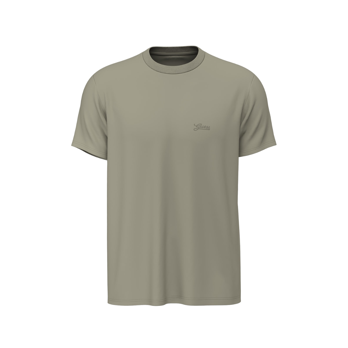 Guess T-shirt Uomo con Logo Ricamato Colore  Verde