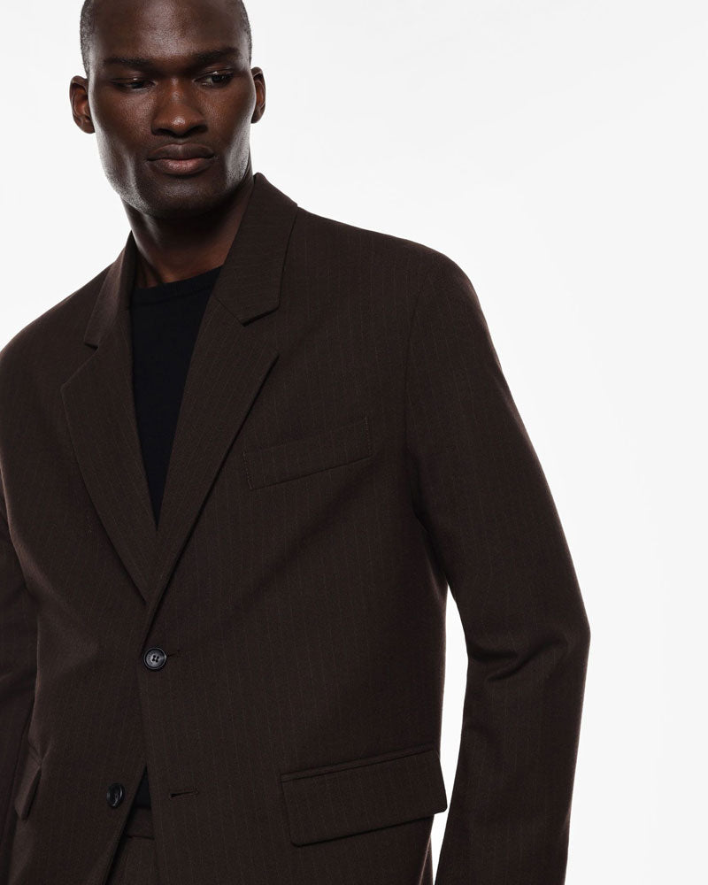 Imperial Blazer a Righe con Bottoni Colore Marrone da Uomo