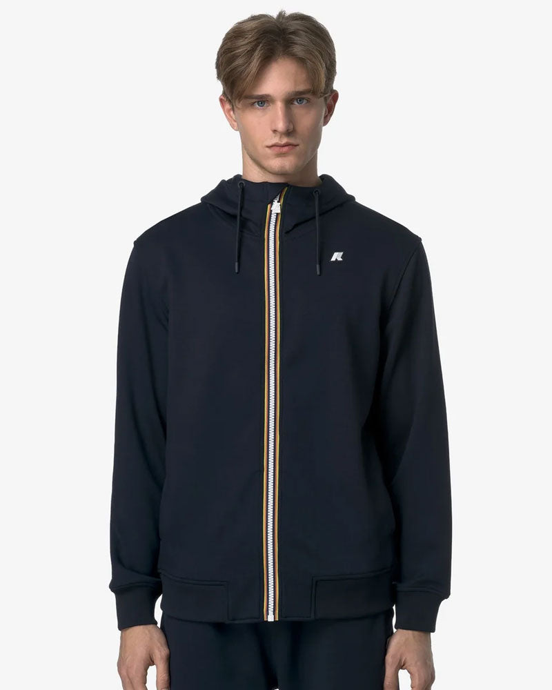 K-Way Felpa Rainer Light Spacer Colore Blu Scuro