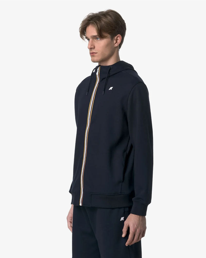 K-Way Felpa Rainer Light Spacer Colore Blu Scuro