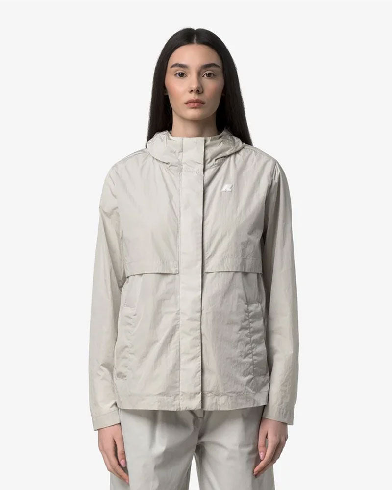 K-Way Giacca Sophile Satin Glass Colore Bianco