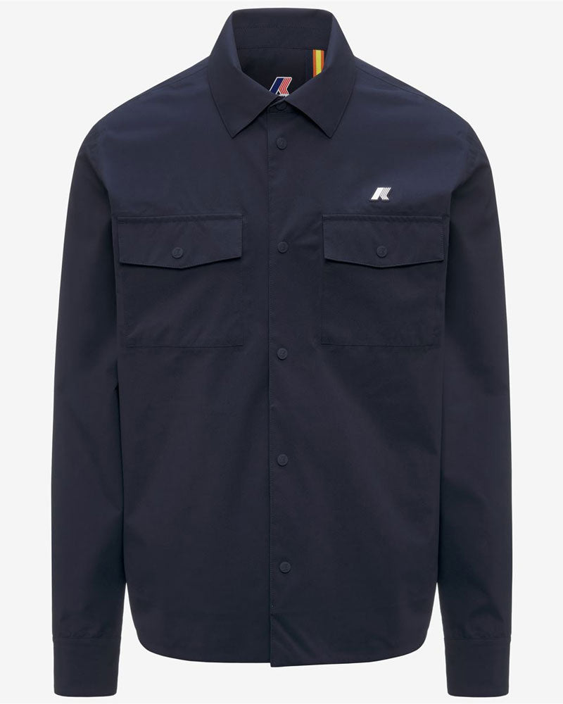 K-Way Giubbino Umbert Stretch 2 Strati Colore Blu Scuro