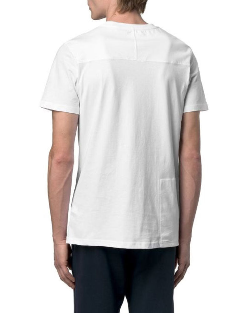 K-Way T-Shirt Leonide in Cotone Colore Bianco